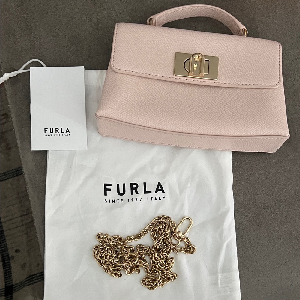 Furla Mini top-handle chain bag